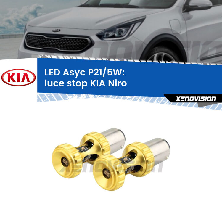 <strong>luce stop LED per KIA Niro</strong>  2016 in poi. Lampadina <strong>P21/5W</strong> rossa Canbus modello Asyc Xenovision.