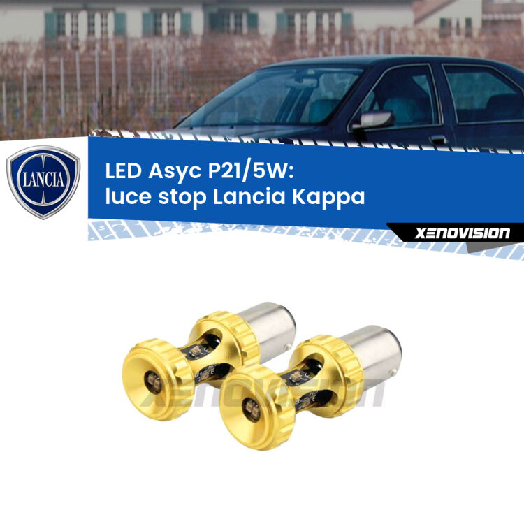 <strong>luce stop LED per Lancia Kappa</strong>  1994 - 2001. Lampadina <strong>P21/5W</strong> rossa Canbus modello Asyc Xenovision.