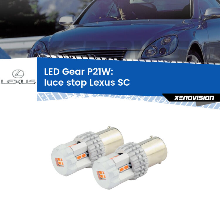 <p>Coppia <strong>LED P21W Rossi per </strong><strong>luce Stop</strong> <strong>Lexus</strong> <strong>SC </strong> 2001 - 2010: ultracompatti, illuminazione a 360 gradi e Canbus. Qualità Massima.</p>
<div> </div>