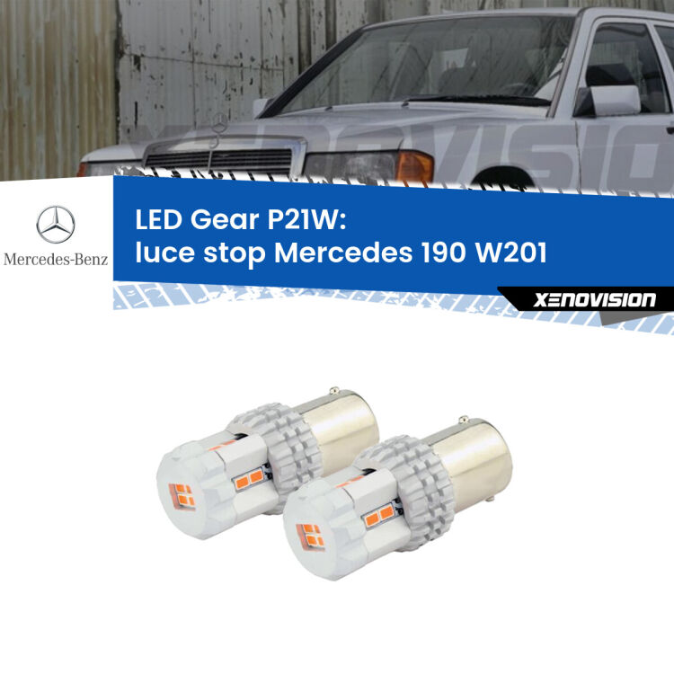 <p>Coppia <strong>LED P21W Rossi per </strong><strong>luce Stop</strong> <strong>Mercedes</strong> <strong>190 </strong>(W201) 1982 - 1993: ultracompatti, illuminazione a 360 gradi e Canbus. Qualità Massima.</p>
<div> </div>