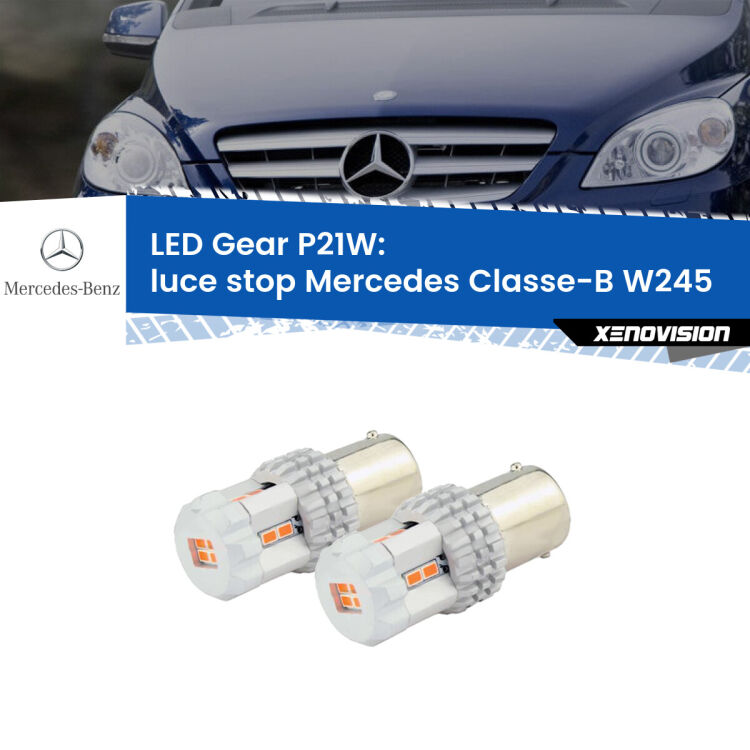 <p>Coppia <strong>LED P21W Rossi per </strong><strong>luce Stop</strong> <strong>Mercedes</strong> <strong>Classe-B </strong>(W245) 2005 - 2011: ultracompatti, illuminazione a 360 gradi e Canbus. Qualità Massima.</p>
<div> </div>