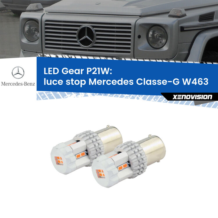 <p>Coppia <strong>LED P21W Rossi per </strong><strong>luce Stop</strong> <strong>Mercedes</strong> <strong>Classe-G </strong>(W463) 1991 - 2004: ultracompatti, illuminazione a 360 gradi e Canbus. Qualità Massima.</p>
<div> </div>