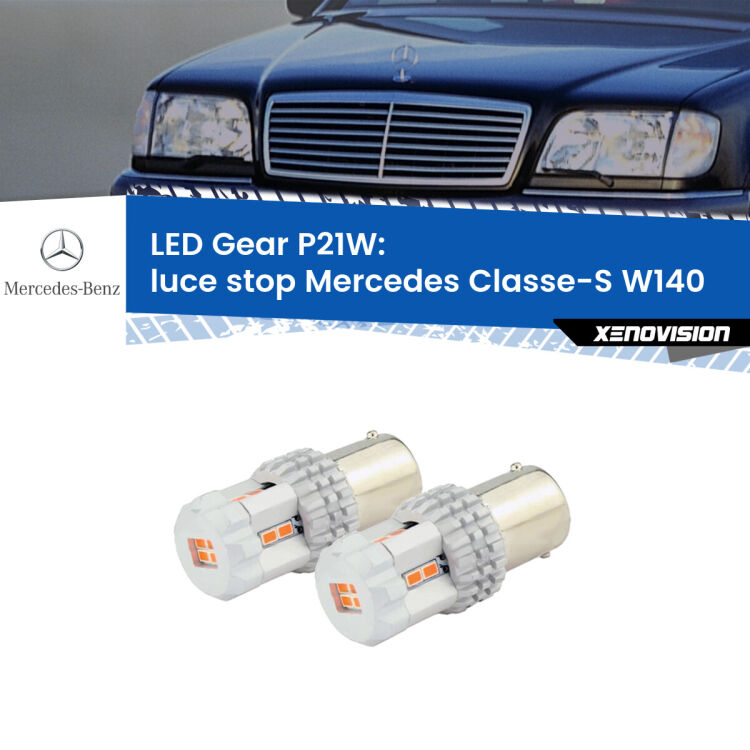 <p>Coppia <strong>LED P21W Rossi per </strong><strong>luce Stop</strong> <strong>Mercedes</strong> <strong>Classe-S </strong>(W140) 1991 - 1994: ultracompatti, illuminazione a 360 gradi e Canbus. Qualità Massima.</p>
<div> </div>