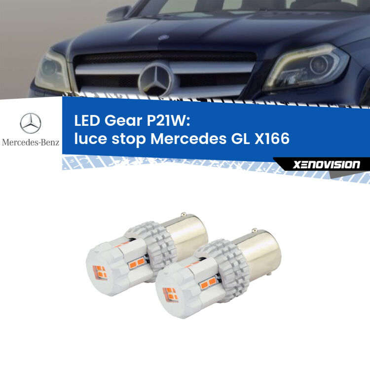 <p>Coppia <strong>LED P21W Rossi per </strong><strong>luce Stop</strong> <strong>Mercedes</strong> <strong>GL </strong>(X166) 2012 - 2015: ultracompatti, illuminazione a 360 gradi e Canbus. Qualità Massima.</p>
<div> </div>