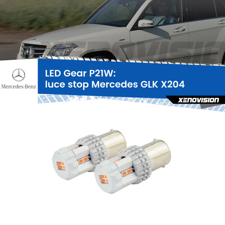 <p>Coppia <strong>LED P21W Rossi per </strong><strong>luce Stop</strong> <strong>Mercedes</strong> <strong>GLK </strong>(X204) 2008 - 2015: ultracompatti, illuminazione a 360 gradi e Canbus. Qualità Massima.</p>
<div> </div>