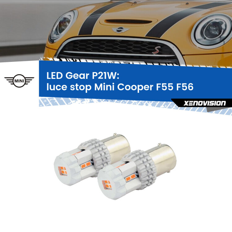 <p>Coppia <strong>LED P21W Rossi per </strong><strong>luce Stop</strong> <strong>Mini</strong> <strong>Cooper </strong>(F55 F56) 2013 - 2017: ultracompatti, illuminazione a 360 gradi e Canbus. Qualità Massima.</p>
<div> </div>