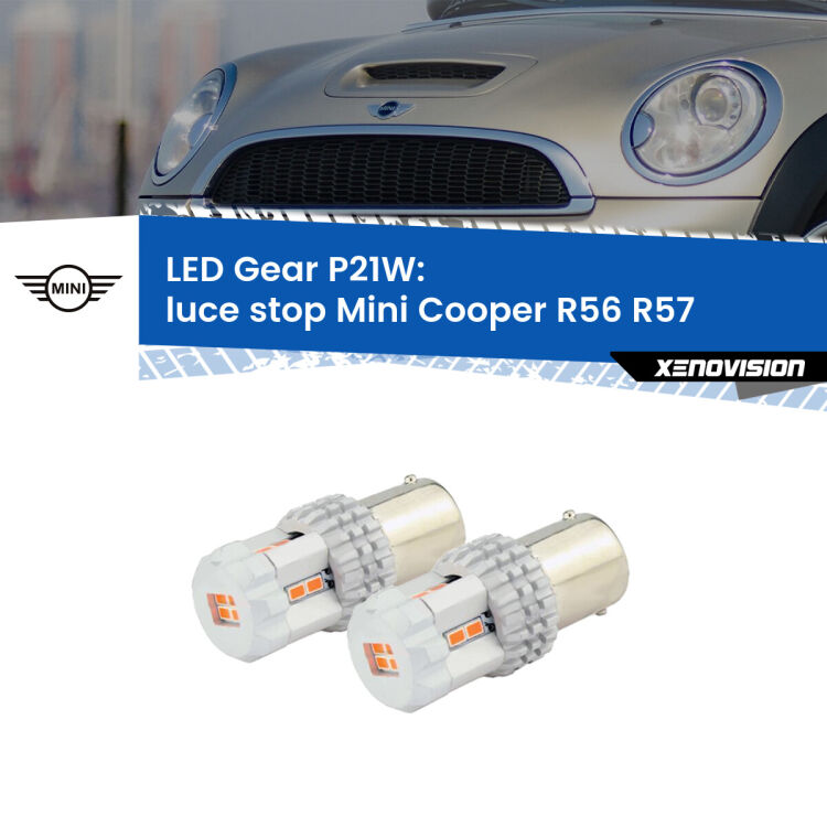 <p>Coppia <strong>LED P21W Rossi per </strong><strong>luce Stop</strong> <strong>Mini</strong> <strong>Cooper </strong>(R56 R57) 2006 - 2013: ultracompatti, illuminazione a 360 gradi e Canbus. Qualità Massima.</p>
<div> </div>