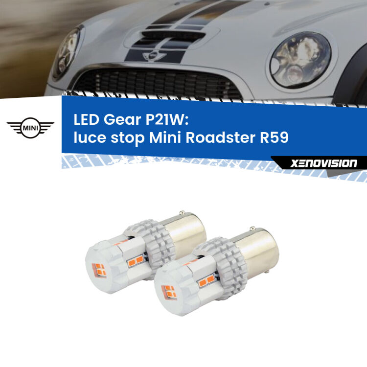 <p>Coppia <strong>LED P21W Rossi per </strong><strong>luce Stop</strong> <strong>Mini</strong> <strong>Roadster </strong>(R59) 2012 - 2015: ultracompatti, illuminazione a 360 gradi e Canbus. Qualità Massima.</p>
<div> </div>