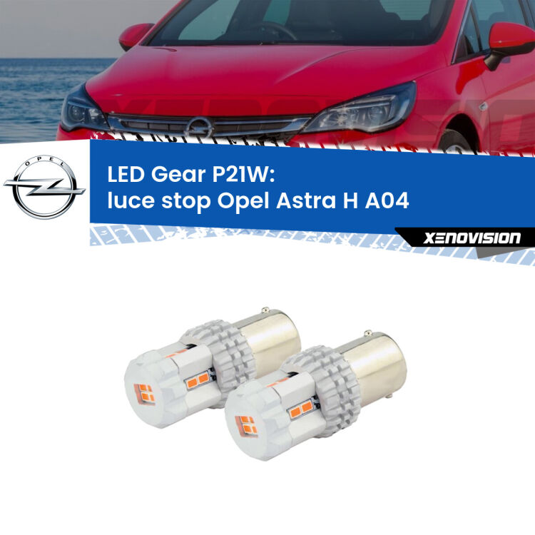 <p>Coppia <strong>LED P21W Rossi per </strong><strong>luce Stop</strong> <strong>Opel</strong> <strong>Astra H </strong>(A04) 2004 - 2014: ultracompatti, illuminazione a 360 gradi e Canbus. Qualità Massima.</p>
<div> </div>