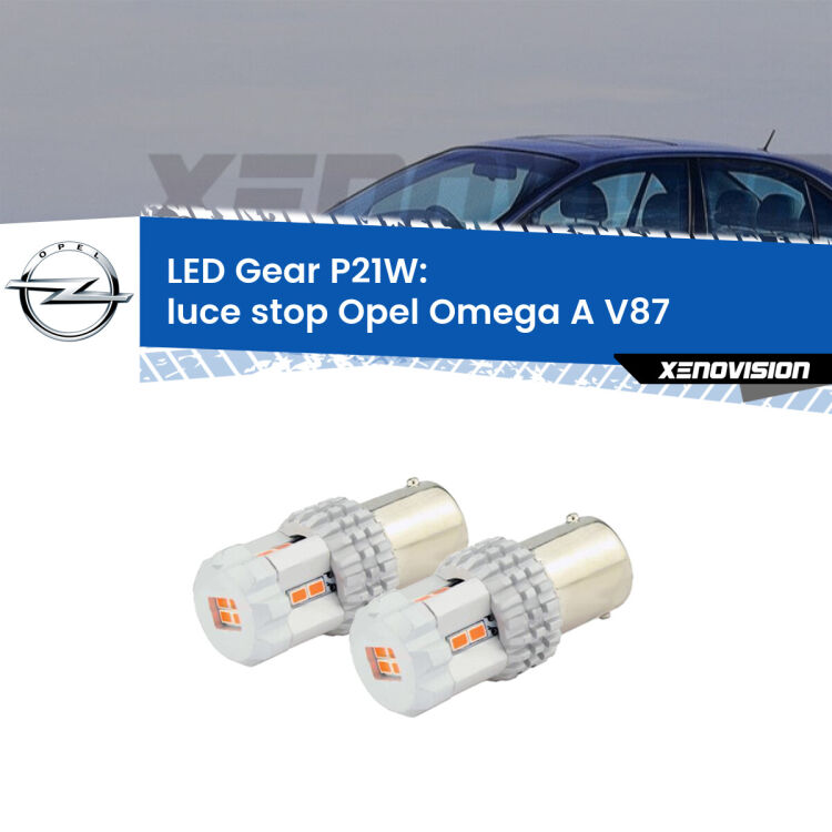 <p>Coppia <strong>LED P21W Rossi per </strong><strong>luce Stop</strong> <strong>Opel</strong> <strong>Omega A </strong>(V87) 1986 - 1994: ultracompatti, illuminazione a 360 gradi e Canbus. Qualità Massima.</p>
<div> </div>