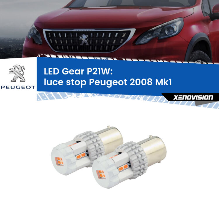 <p>Coppia <strong>LED P21W Rossi per </strong><strong>luce Stop</strong> <strong>Peugeot</strong> <strong>2008 </strong>(Mk1) 2013 - 2018: ultracompatti, illuminazione a 360 gradi e Canbus. Qualità Massima.</p>
<div> </div>