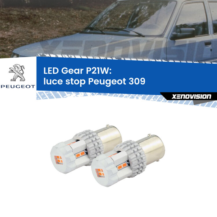 <p>Coppia <strong>LED P21W Rossi per </strong><strong>luce Stop</strong> <strong>Peugeot</strong> <strong>309 </strong> 1989 - 1989: ultracompatti, illuminazione a 360 gradi e Canbus. Qualità Massima.</p>
<div> </div>