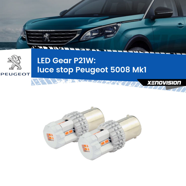 <p>Coppia <strong>LED P21W Rossi per </strong><strong>luce Stop</strong> <strong>Peugeot</strong> <strong>5008 </strong>(Mk1) 2009 - 2016: ultracompatti, illuminazione a 360 gradi e Canbus. Qualità Massima.</p>
<div> </div>