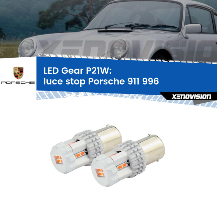 <p>Coppia <strong>LED P21W Rossi per </strong><strong>luce Stop</strong> <strong>Porsche</strong> <strong>911 </strong>(996) 1997 - 2005: ultracompatti, illuminazione a 360 gradi e Canbus. Qualità Massima.</p>
<div> </div>