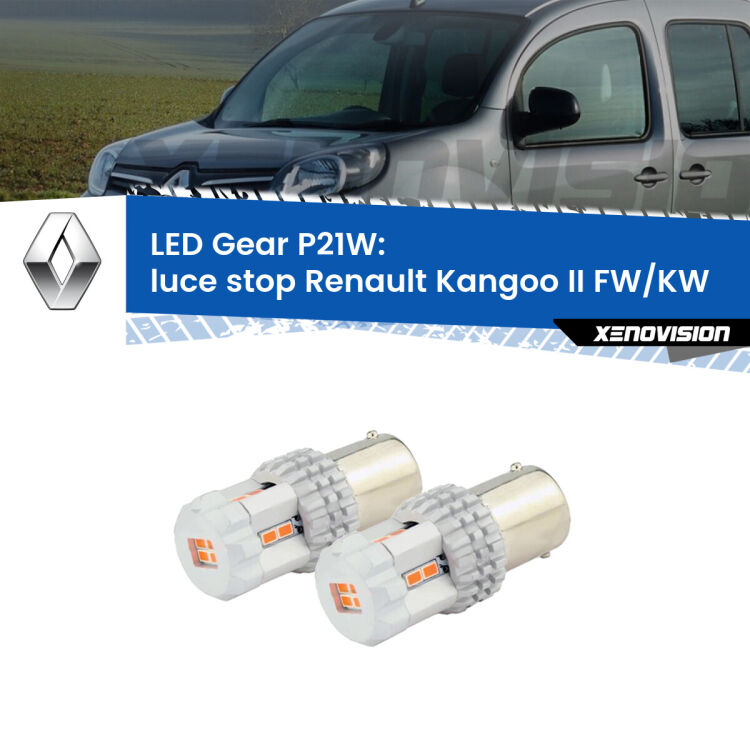 <p>Coppia <strong>LED P21W Rossi per </strong><strong>luce Stop</strong> <strong>Renault</strong> <strong>Kangoo II </strong>(FW/KW) 2008 in poi: ultracompatti, illuminazione a 360 gradi e Canbus. Qualità Massima.</p>
<div> </div>