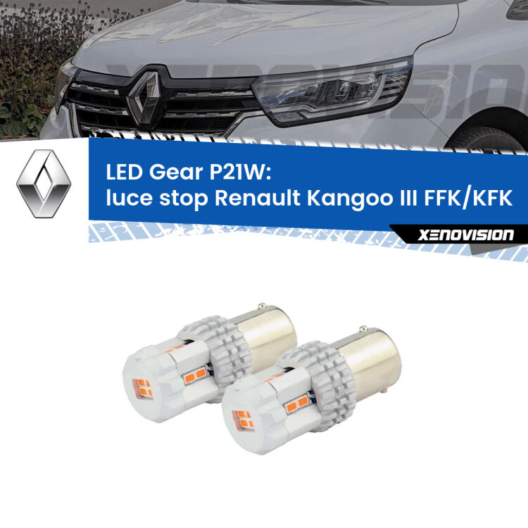 <p>Coppia <strong>LED P21W Rossi per </strong><strong>luce Stop</strong> <strong>Renault</strong> <strong>Kangoo III </strong>(FFK/KFK) 2021 in poi: ultracompatti, illuminazione a 360 gradi e Canbus. Qualità Massima.</p>
<div> </div>