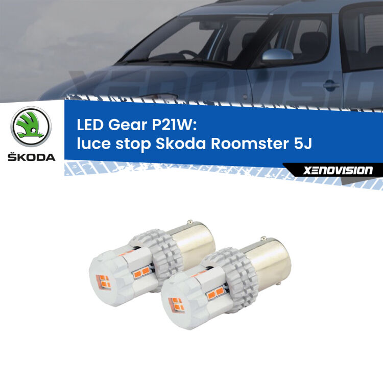 <p>Coppia <strong>LED P21W Rossi per </strong><strong>luce Stop</strong> <strong>Skoda</strong> <strong>Roomster </strong>(5J) 2006 - 2015: ultracompatti, illuminazione a 360 gradi e Canbus. Qualità Massima.</p>
<div> </div>