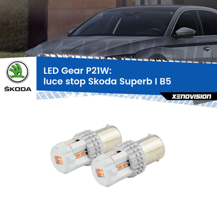 <p>Coppia <strong>LED P21W Rossi per </strong><strong>luce Stop</strong> <strong>Skoda</strong> <strong>Superb I </strong>(B5) 2001 - 2008: ultracompatti, illuminazione a 360 gradi e Canbus. Qualità Massima.</p>
<div> </div>