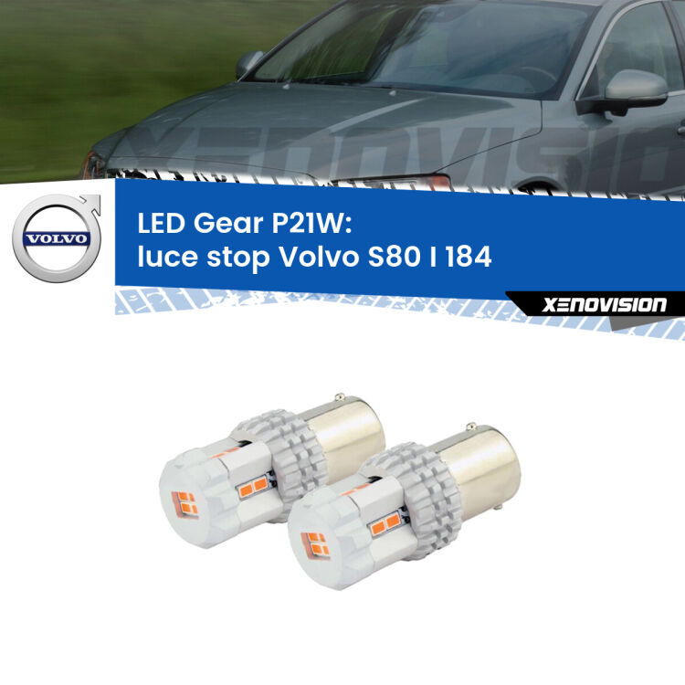 <p>Coppia <strong>LED P21W Rossi per </strong><strong>luce Stop</strong> <strong>Volvo</strong> <strong>S80 I </strong>(184) 1998 - 2006: ultracompatti, illuminazione a 360 gradi e Canbus. Qualità Massima.</p>
<div> </div>