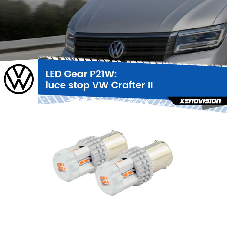 <p>Coppia <strong>LED P21W Rossi per </strong><strong>luce Stop</strong> <strong>VW</strong> <strong>Crafter </strong>(II) 2016 in poi: ultracompatti, illuminazione a 360 gradi e Canbus. Qualità Massima.</p>
<div> </div>