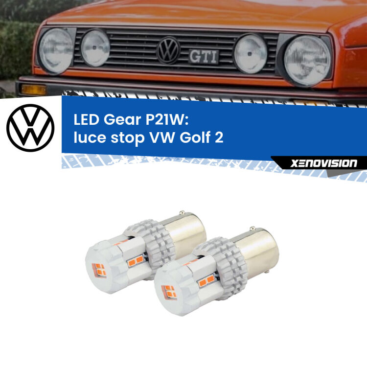 <p>Coppia <strong>LED P21W Rossi per </strong><strong>luce Stop</strong> <strong>VW</strong> <strong>Golf 2 </strong> 1983 - 1990: ultracompatti, illuminazione a 360 gradi e Canbus. Qualità Massima.</p>
<div> </div>