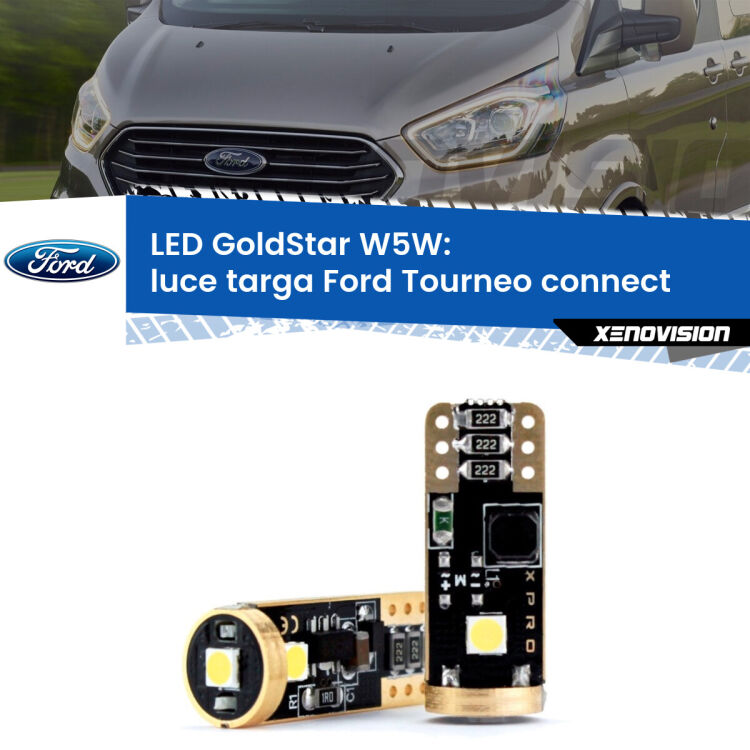 <strong>Luce Targa LED Ford Tourneo connect</strong>  2002 - 2013: ottima luminosità a 360 gradi. Si inseriscono ovunque. Canbus, Top Quality.