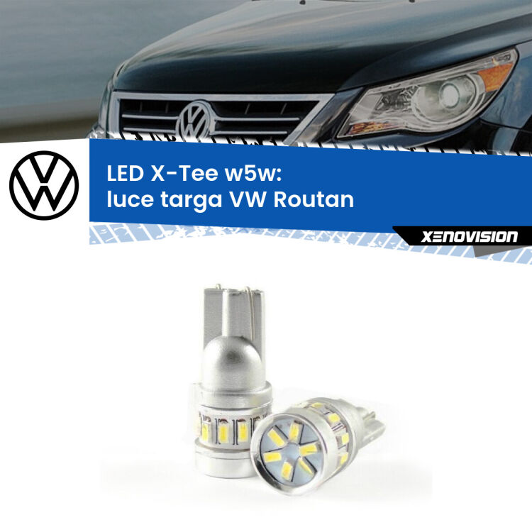 <strong>LED luce targa per VW Routan</strong>  2008 - 2013. Lampade <strong>W5W</strong> modello X-Tee Xenovision top di gamma.