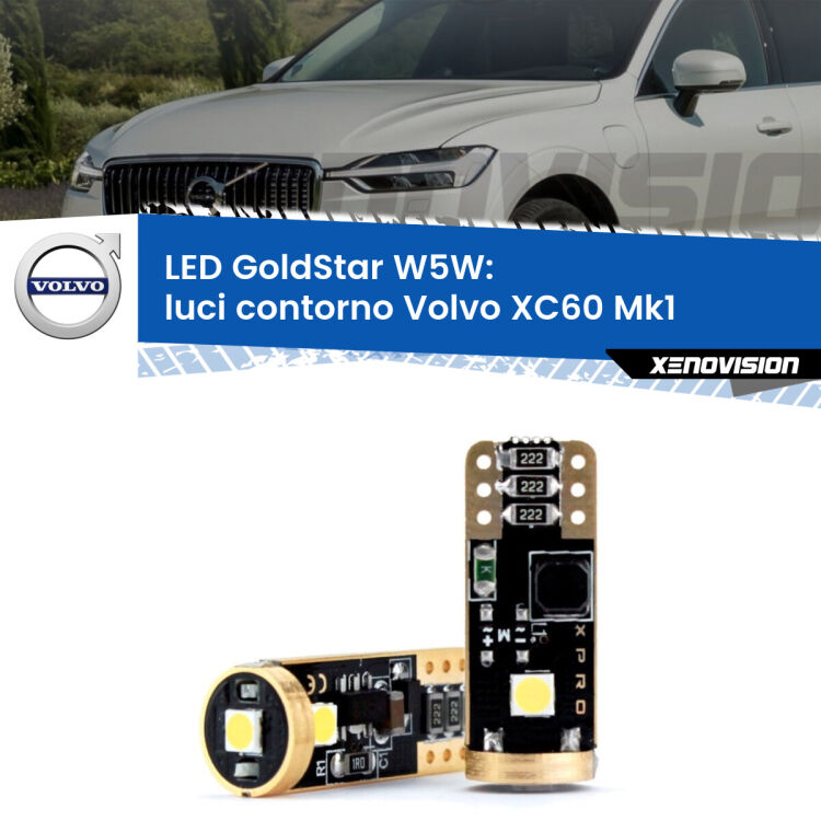 <strong>Luci Contorno LED Volvo XC60</strong> Mk1 2008 - 2016: ottima luminosità a 360 gradi. Si inseriscono ovunque. Canbus, Top Quality.