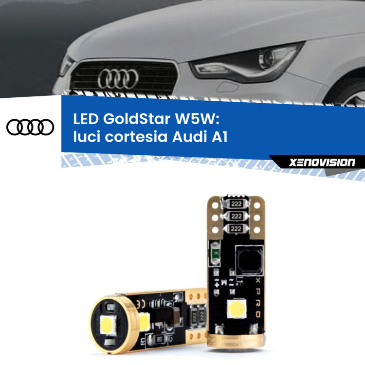 <strong>Luci Cortesia LED Audi A1</strong>  2010 - 2018: ottima luminosità a 360 gradi. Si inseriscono ovunque. Canbus, Top Quality.