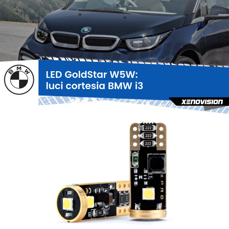 <strong>Luci Cortesia LED BMW i3</strong>  2013 - 2023: ottima luminosità a 360 gradi. Si inseriscono ovunque. Canbus, Top Quality.