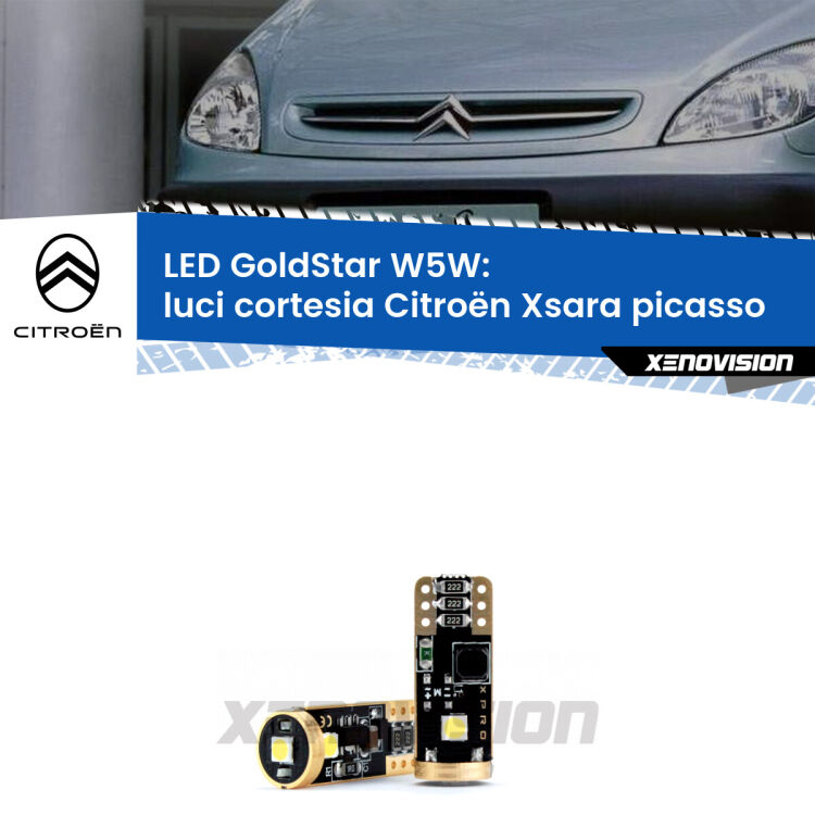 <strong>Luci Cortesia LED Citroën Xsara picasso</strong>  1999 - 2012: ottima luminosità a 360 gradi. Si inseriscono ovunque. Canbus, Top Quality.