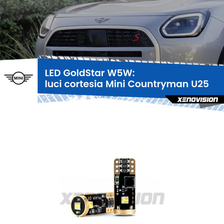 <strong>Luci Cortesia LED Mini Countryman</strong> U25 in poi: ottima luminosità a 360 gradi. Si inseriscono ovunque. Canbus, Top Quality.