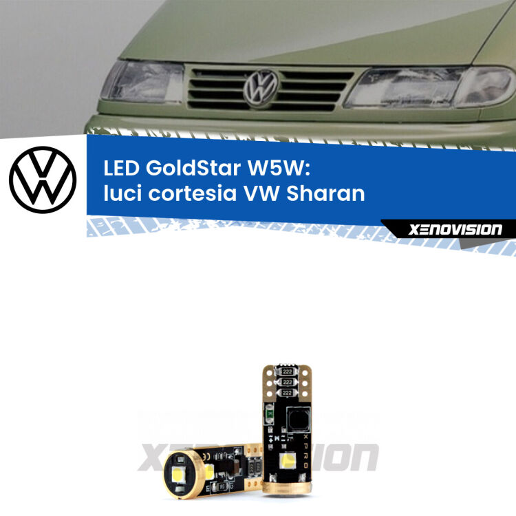 <strong>Luci Cortesia LED VW Sharan</strong>  posteriori: ottima luminosità a 360 gradi. Si inseriscono ovunque. Canbus, Top Quality.