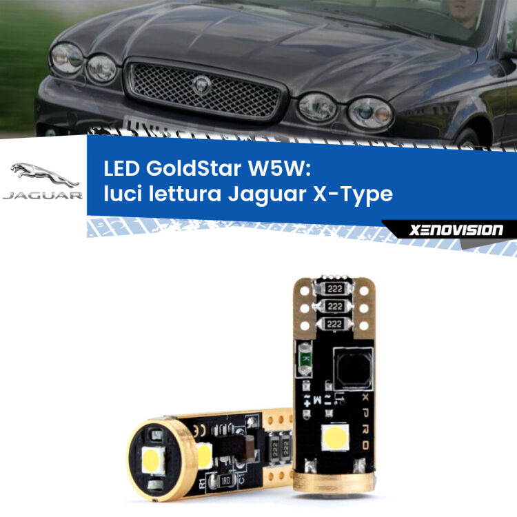 <strong>Luci Lettura LED Jaguar X-Type</strong>  2001 - 2009: ottima luminosità a 360 gradi. Si inseriscono ovunque. Canbus, Top Quality.