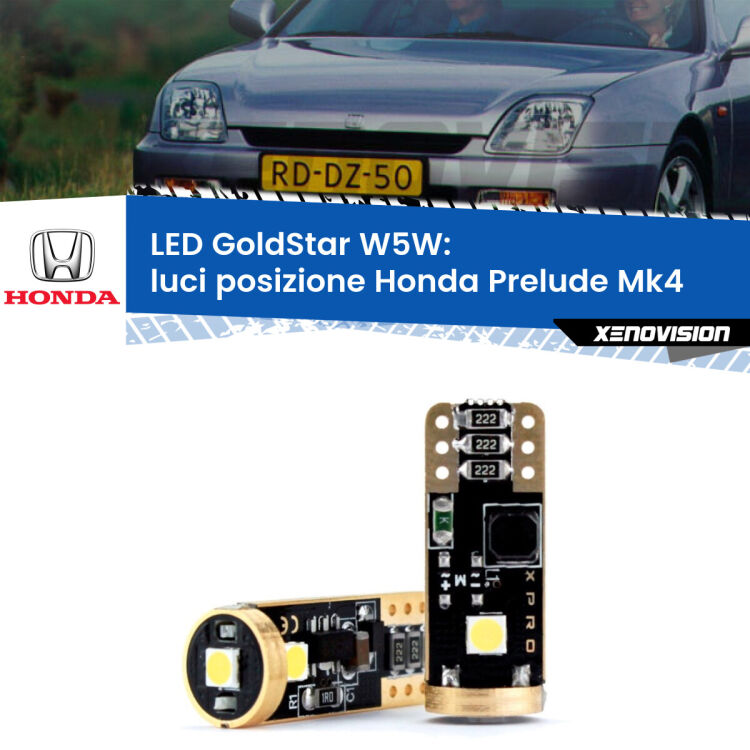 <strong>Luci posizione LED Honda Prelude</strong> Mk4 1992-1996: ottima luminosità a 360 gradi. Si inseriscono ovunque. Canbus, Top Quality.