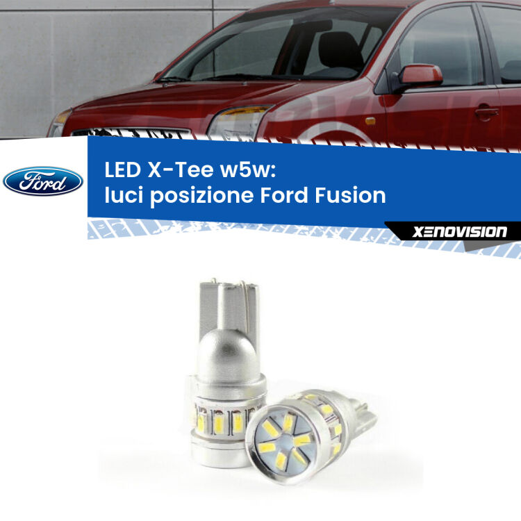 <strong>LED luci posizione per Ford Fusion</strong>  2002-2012. Lampade <strong>W5W</strong> modello X-Tee Xenovision top di gamma.