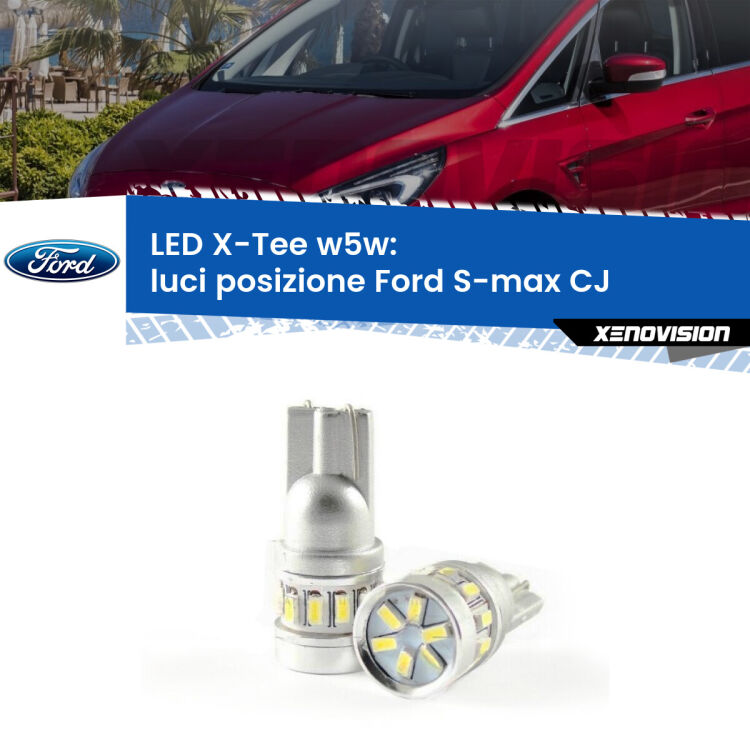 <strong>LED luci posizione per Ford S-max</strong> CJ 2015-2018. Lampade <strong>W5W</strong> modello X-Tee Xenovision top di gamma.