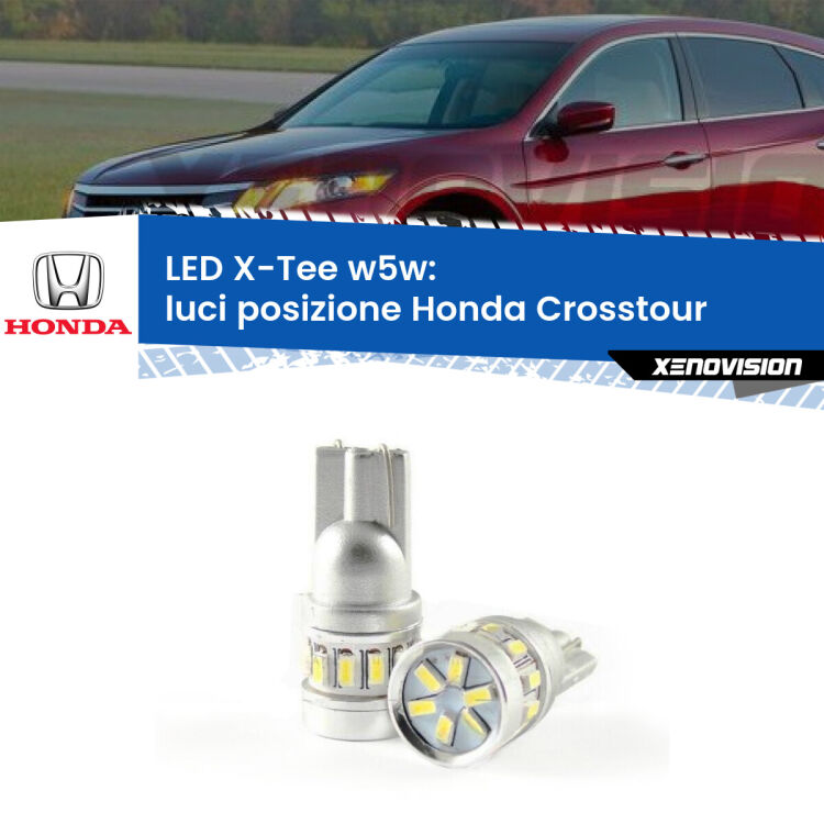 <strong>LED luci posizione per Honda Crosstour</strong>  2010-2015. Lampade <strong>W5W</strong> modello X-Tee Xenovision top di gamma.