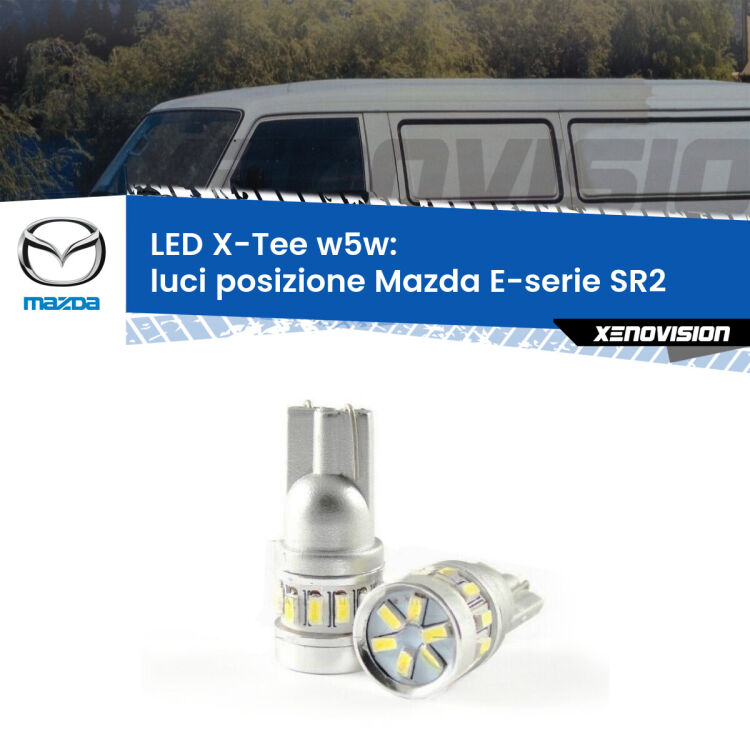 <strong>LED luci posizione per Mazda E-serie</strong> SR2 1985-2003. Lampade <strong>W5W</strong> modello X-Tee Xenovision top di gamma.