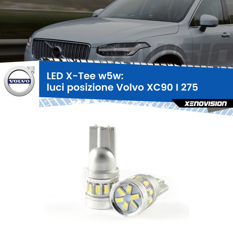 <strong>LED luci posizione per Volvo XC90 I</strong> 275 2002-2014. Lampade <strong>W5W</strong> modello X-Tee Xenovision top di gamma.