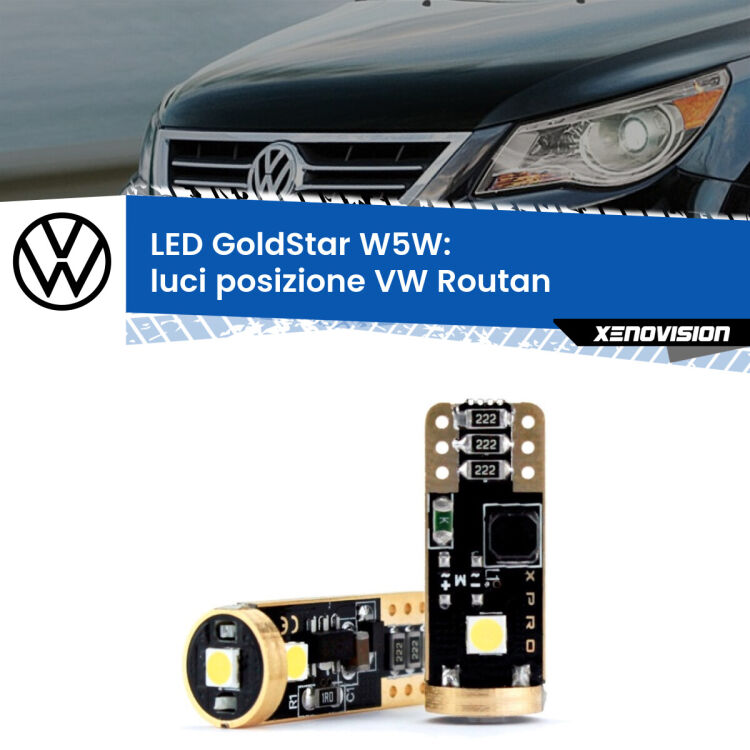 <strong>Luci posizione LED VW Routan</strong>  2008-2013: ottima luminosità a 360 gradi. Si inseriscono ovunque. Canbus, Top Quality.