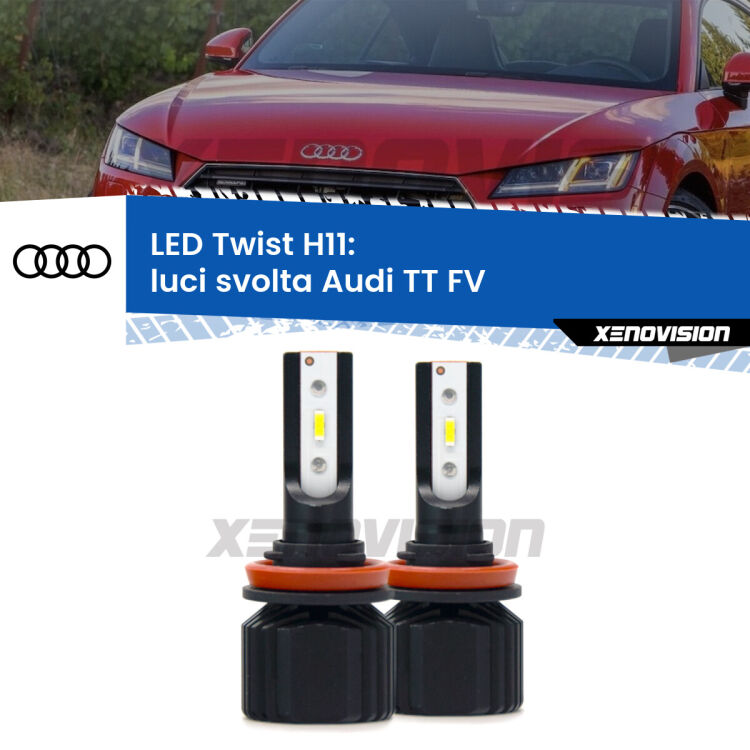 <strong>Kit luci svolta LED</strong> per <strong>Audi TT</strong> FV 2014 - 2018. Compatte, impermeabili, senza ventola: praticamente indistruttibili. Top Quality.