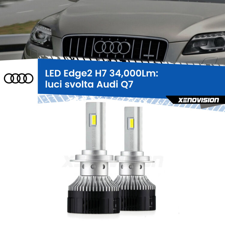 <strong>Kit luci svolta LED per Audi Q7</strong>  2006 - 2015.</strong>.Coppia lampade <strong>H7</strong> modello Edge v3.0 di Xenovision.