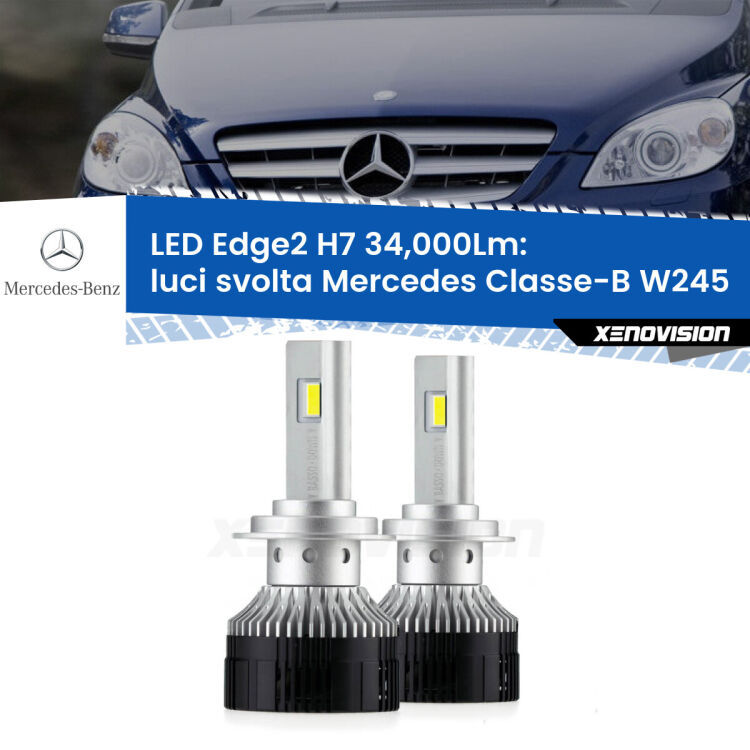 <strong>Kit luci svolta LED per Mercedes Classe-B</strong> W245 2005 - 2011.</strong>.Coppia lampade <strong>H7</strong> modello Edge v3.0 di Xenovision.