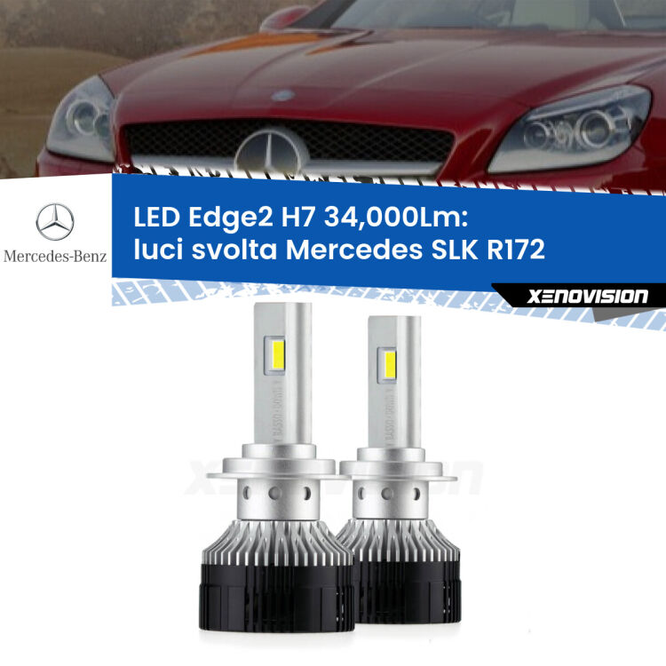 <strong>Kit luci svolta LED per Mercedes SLK</strong> R172 2011 in poi.</strong>.Coppia lampade <strong>H7</strong> modello Edge v3.0 di Xenovision.