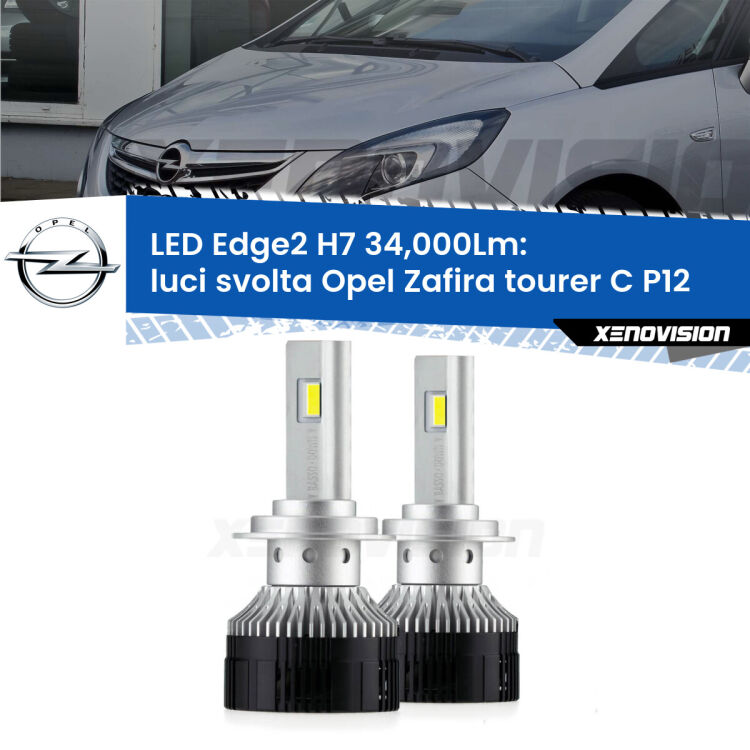 <strong>Kit luci svolta LED per Opel Zafira tourer C</strong> P12 2011 - 2019.</strong>.Coppia lampade <strong>H7</strong> modello Edge v3.0 di Xenovision.