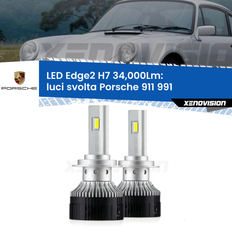 <strong>Kit luci svolta LED per Porsche 911</strong> 991 2011 - 2013.</strong>.Coppia lampade <strong>H7</strong> modello Edge v3.0 di Xenovision.