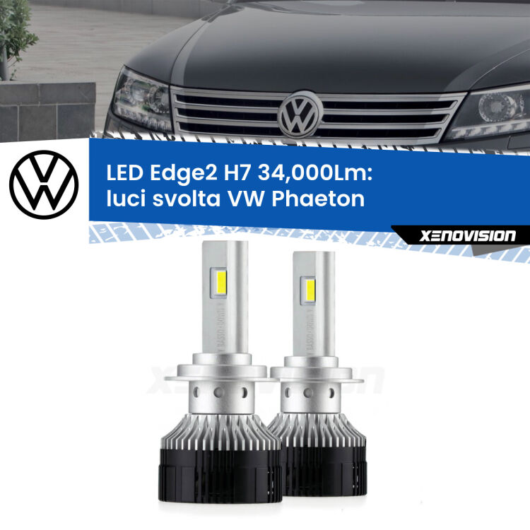 <strong>Kit luci svolta LED per VW Phaeton</strong>  2002 - 2010.</strong>.Coppia lampade <strong>H7</strong> modello Edge v3.0 di Xenovision.