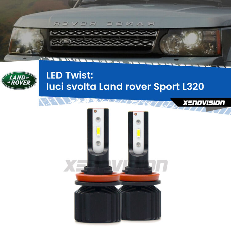 <strong>Kit luci svolta LED</strong> per <strong>Land rover Sport</strong> L320 2005 - 2013. Compatte, impermeabili, senza ventola: praticamente indistruttibili. Top Quality.