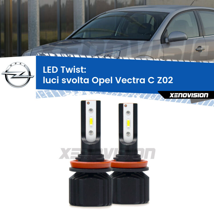 <strong>Kit luci svolta LED</strong> per <strong>Opel Vectra C</strong> Z02 2002 - 2005. Compatte, impermeabili, senza ventola: praticamente indistruttibili. Top Quality.